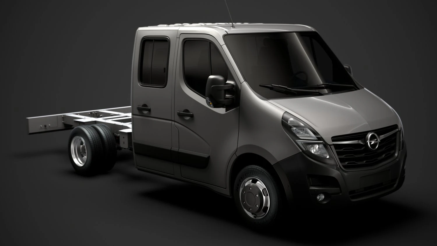 opel movano crewcab dw e20 chassis 2020 3D Model .c4d .max .obj .3ds .fbx .stl .blend