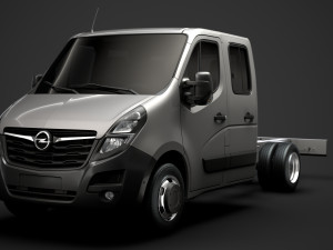 opel movano crewcab dw e20 chassis 2020 3D 모델