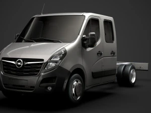 opel movano crewcab dw e20 chassis 2020 3D Model