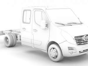 opel movano crewcab dw e20 chassis 2020 3D 모델