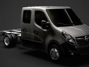 opel movano crewcab dw e20 chassis 2020 3D Model