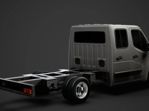 opel movano crewcab dw e20 chassis 2020 3D Model
