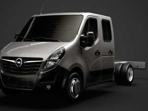 opel movano crewcab dw e20 chassis 2020 3D 모델