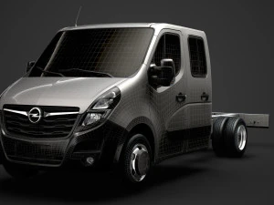 opel movano crewcab dw e20 chassis 2020 3D Model
