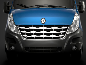 renault master crewcab dw e20 chassis 2010 3D 模型