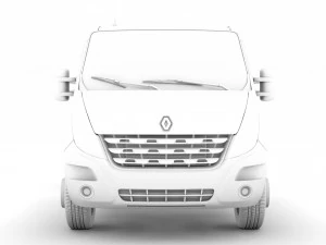 renault master crewcab dw e20 chassis 2010 3D Model