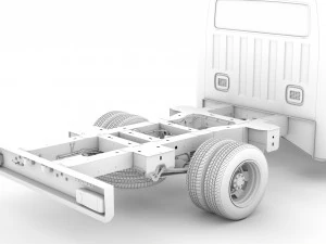 renault master crewcab dw e20 chassis 2010 3D Model