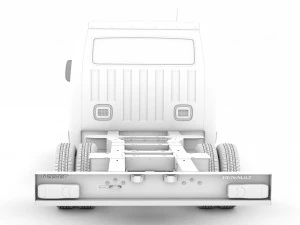 renault master crewcab dw e20 chassis 2010 3D Model