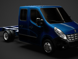 renault master crewcab dw e20 chassis 2010 3D 模型