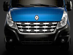 renault master crewcab dw e20 chassis 2010 3D Model