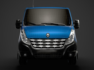 renault master crewcab dw e20 chassis 2010 3D 模型