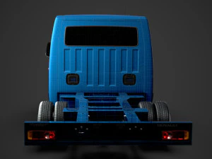renault master crewcab dw e20 chassis 2010 3D Model