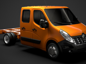 renault master crewcab dw e20 chassis 2014 3D Model