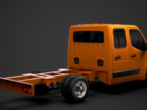 renault master crewcab dw e20 chassis 2014 3D Модель