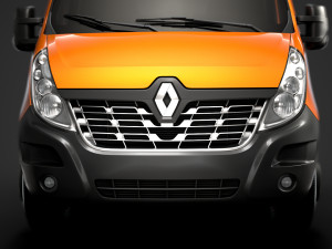 renault master crewcab dw e20 chassis 2014 3D Модель