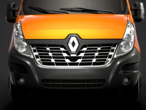 renault master crewcab dw e20 chassis 2014 3D Model