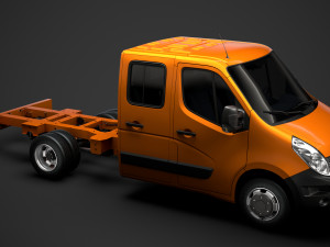 renault master crewcab dw e20 chassis 2014 3D Модель