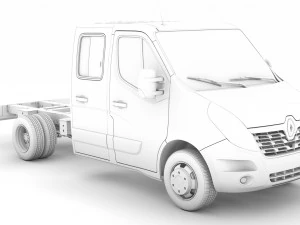 renault master crewcab dw e20 chassis 2014 3D Model