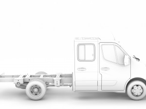 renault master crewcab dw e20 chassis 2014 3D Модель