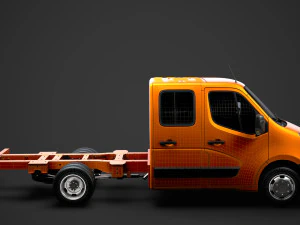renault master crewcab dw e20 chassis 2014 3D Model