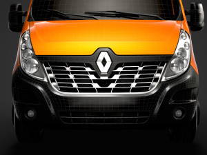 renault master crewcab dw e20 chassis 2014 3D Модель