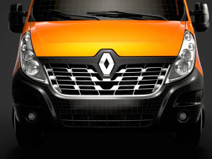 renault master crewcab dw e20 chassis 2014 3D Model
