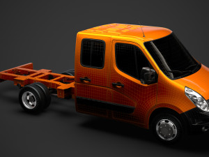 renault master crewcab dw e20 chassis 2014 3D Модель