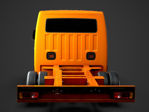 renault master crewcab dw e20 chassis 2014 3D Модель