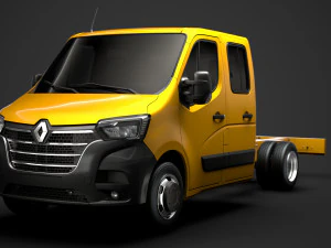 renault master crewcab dw e20 chassis 2020 3D Model