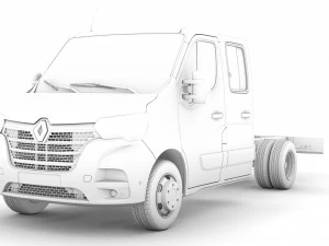renault master crewcab dw e20 chassis 2020 3D Model