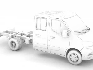 renault master crewcab dw e20 chassis 2020 3D Model