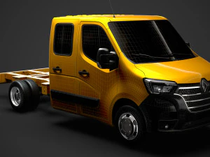 renault master crewcab dw e20 chassis 2020 3D Model