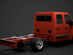 vauxhall movano crewcab dw e20 chassis 2014 3D Model
