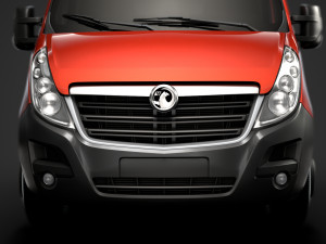 vauxhall movano crewcab dw e20 chassis 2014 3D मॉडल