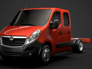 vauxhall movano crewcab dw e20 chassis 2014 3D Model