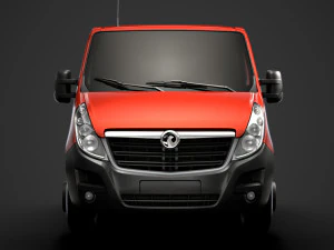 vauxhall movano crewcab dw e20 chassis 2014 3D Model
