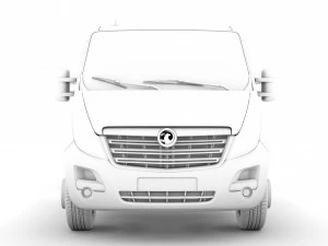 vauxhall movano crewcab dw e20 chassis 2014 3D Model