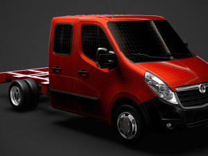 vauxhall movano crewcab dw e20 chassis 2014 3D मॉडल
