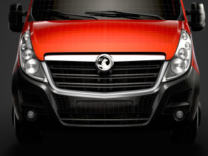 vauxhall movano crewcab dw e20 chassis 2014 3D मॉडल