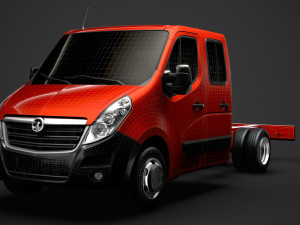 vauxhall movano crewcab dw e20 chassis 2014 3D मॉडल