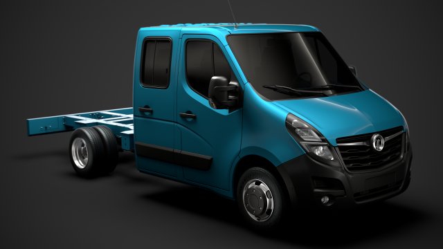 vauxhall movano crewcab dw e20 chassis 2020 3D 模型 .c4d .max .obj .3ds .fbx .stl .blend 