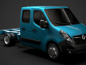vauxhall movano crewcab dw e20 chassis 2020 Modelo 3D