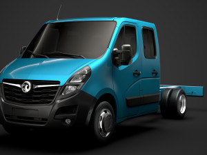 vauxhall movano crewcab dw e20 chassis 2020 3D 模型