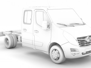 vauxhall movano crewcab dw e20 chassis 2020 3D 模型