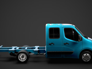 vauxhall movano crewcab dw e20 chassis 2020 3D 模型