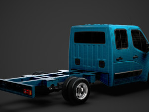 vauxhall movano crewcab dw e20 chassis 2020 3D 模型