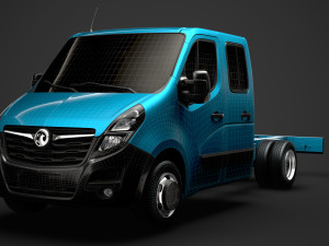 vauxhall movano crewcab dw e20 chassis 2020 3D 模型