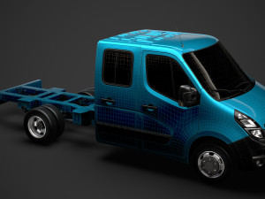 vauxhall movano crewcab dw e20 chassis 2020 3D 模型