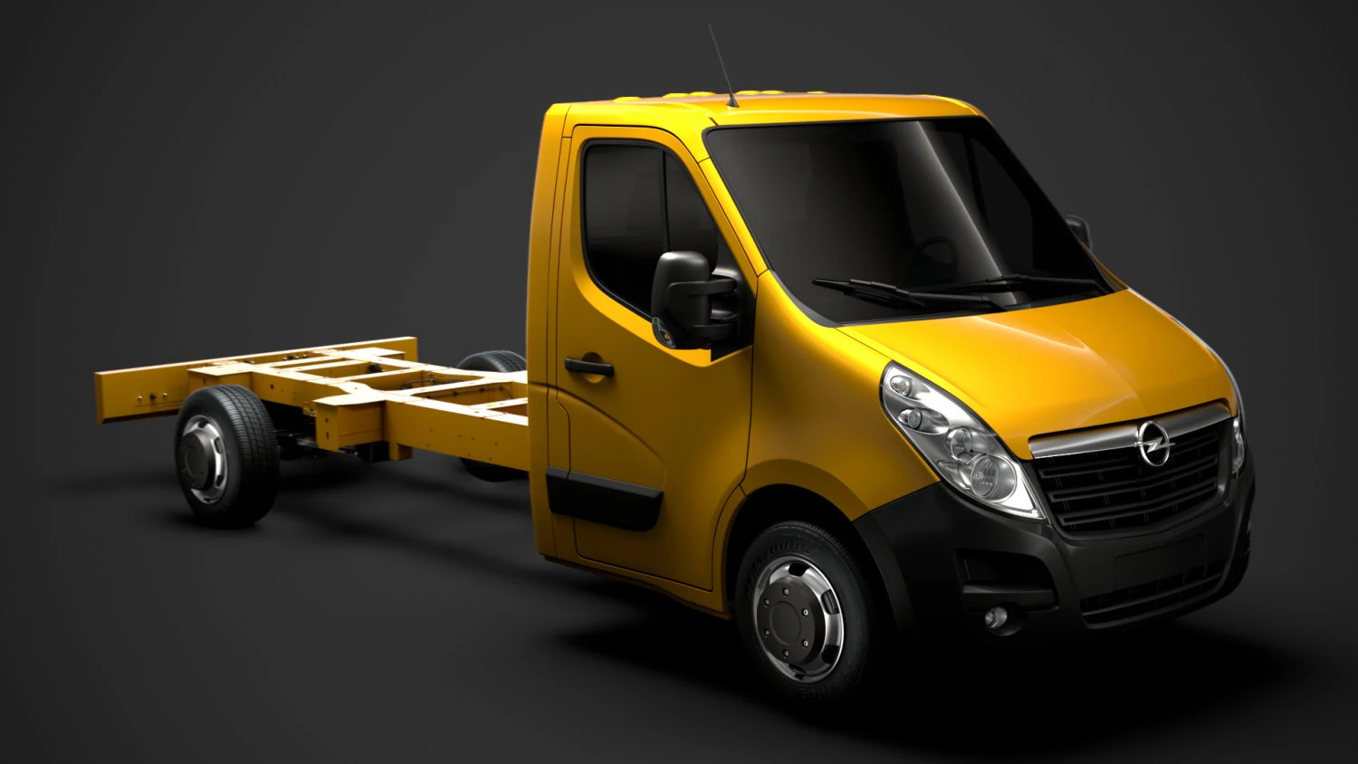 opel movano singlecab sw e30 chassis 2014 3D Model .c4d .max .obj .3ds .fbx .stl .blend 