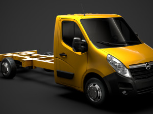opel movano singlecab sw e30 chassis 2014 3Dモデル